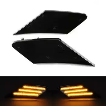 Для Toyota GT86 FT86 Scion FR-S Subaru BRZ, прозрачные и дымчатые линзы, боковые габаритные огни, желтые Передние боковые фонари, поворотники