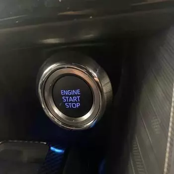 Для Toyota Harrier Venza 2020 2021 2022, углеродное волокно, кнопка запуска двигателя, крышка, отделка салона автомобиля, автомобильные аксессуары