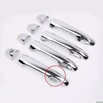 Для Toyota Harrier XU60 2014 2015 2016 2017 2018 2019 ABS углеродное волокно Автомобильная боковая дверная ручка Накладка наклейки аксессуары