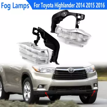Для Toyota Highlander 2014 2015 2016 светодиодный ные ДХО светодиодный Противотуманные фары дальнего света передний бампер противотуманная фара TO2562100 TO2563100