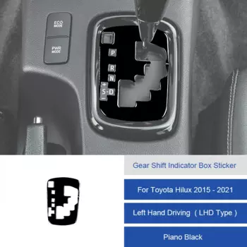 Для Toyota Hilux 2015-2021 углеродное волокно центральное управление рычаг переключения передач индикаторная панель отделка крышка Автомобильный интерьер декоративные наклейки