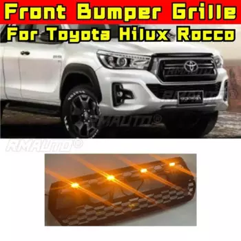 Для Toyota Hilux Rocco Решетка бампера Гоночные грили Передняя решетка автомобиля Grillg Внешняя часть для Toyota Hilux Rocco Автомобильные аксессуары