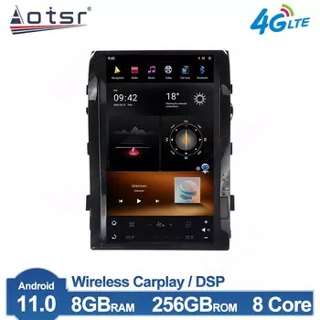 Для TOYOTA LAND CRUISER 200 LC200 2008 - 2015 Tesla Android 11 Автомобильный плеер GPS-навигация DSP CarPlay 2 Din магнитола