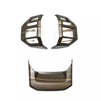 Для Toyota Land Cruiser 250 Prado LC250 2024 2025 ABS углеродное волокно, панель рулевого колеса, переключатель, крышка, накладки, наклейки, наклейка