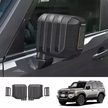 Для Toyota Land Cruiser 250, Prado LC250, 2024, 2025, внешнее зеркало заднего вида, козырек, декоративный козырек от дождя, аксессуары для рамы