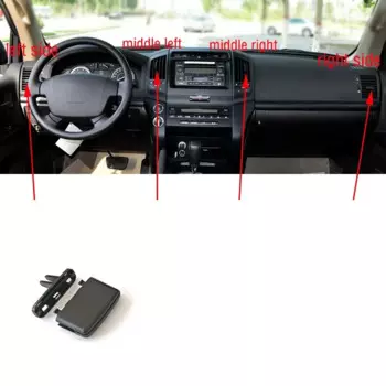 Для Toyota Land Cruiser LC200 FJ200 2008-17 автомобильная передняя и задняя приборная панель, кондиционер, кондиционер, вентиляционные отверстия, зажим для вкладки