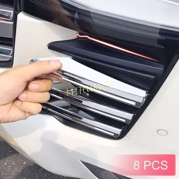 Для Toyota Land Cruiser LC300 2022 2023 2024, хромированная решетка переднего бампера, накладки на решетку