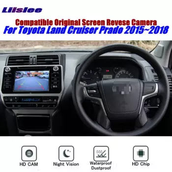 Для Toyota Land Cruiser Prado 2010-2018, резервная парковочная камера заднего вида, RCA HD камера ПЗС OEM дисплей, комплект обновления изображения заднего вида