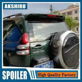 Для Toyota Land Cruiser Prado FJ120 4000 2700 спойлер 2003-2009 Неокрашенный праймер из АБС-пластика задний спойлер со светодиодсветильник кой