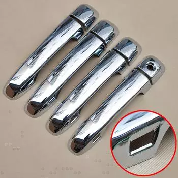 Для Toyota Prado 150 Land Cruiser Prado J150 2010- 2019 LC150 LC200, хромированная внешняя накладка на дверную ручку автомобиля, стикер