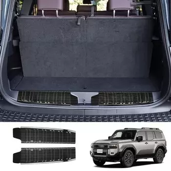 Для Toyota Prado LC250 2024 2025, внутренняя защита заднего бампера из нержавеющей стали, накладка на порог багажника, накладка на порог, автомобильные аксессуары