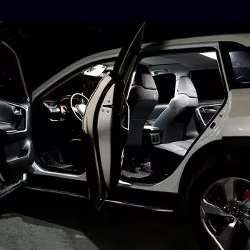 Для Toyota Prius 50 XW50 ZW50 2016 2017 2018 2019 2020 6 шт. 12 В искусственная Автомобильная купольная лампа для чтения лампы для зеркала для туалетного столика лампы для багажника