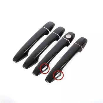 Для Toyota Prius XW30 30 Zvw30 Zvw35 2010 ~ 2015 глянцевая черная крышка дверной ручки автомобиля накладка накладка аксессуары для стайлинга