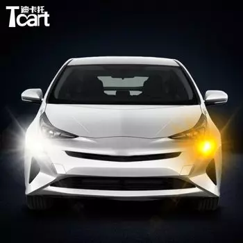 Для Toyota Prius xw50 50, дневные ходовые огни, указатель поворота, автомобильные светодиодные аксессуары drl 7440 t20, 2016 2017 2018 2019