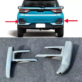Для Toyota Raize 2020, хромированная задняя противотуманная фара, декоративная крышка, украшение для автомобиля, детали ABS, 2 шт