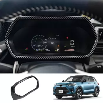 Для Toyota Raize A200 2021 2022, углеродное волокно, приборная панель, дисплей, приборная панель, декоративная крышка, наклейка, автомобильные аксессуары