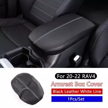Для Toyota RAV4 2020 2021 2022, центральный подлокотник автомобиля, чехол из микрофибры, черный чехол на подлокотник, чехол, аксессуар для интерьера