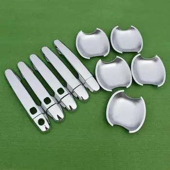 Для Toyota RAV4 RAV 4 2006 2007 2008 2009 2010 2011 2012 2013 XA30 хромированные накладки на дверные ручки автомобиля, наклейки, аксессуары для стайлинга