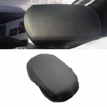 Для Toyota Rav4 RAV 4 2006-2012 искусственная кожа с губкой, внутренняя крышка центральной консоли автомобиля, защитный чехол на подлокотник, черная отделка