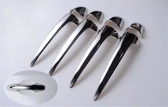 Для Toyota RAV4 RAV 4 xa40 2013 2014 2015 2016 2017 2018 Новая хромированная накладка на дверную ручку автомобиля, наклейка, аксессуары для стайлинга автомобилей