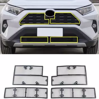 Для Toyota RAV4 RAV-4 XA50 2019 2020 стальная сетка для защиты от насекомых, передняя решетка
