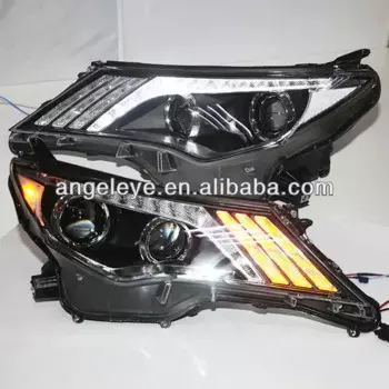 Для TOYOTA RAV4 светодиодный передняя фара с линзы проектора Bi Xenon V2