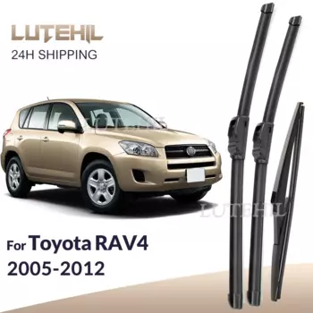 Для Toyota RAV4 XA30 2005-2012 2006 2007 2008 стеклоочиститель передние и задние щетки стеклоочистителя лобовое стекло щетки 24 "+ 16" + 12"