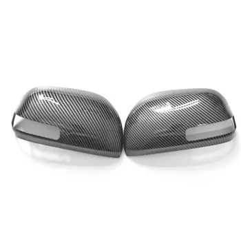 Для Toyota RAV4 Xa30 2005-2012, черная застежка из углеродного волокна для зеркала заднего вида 2006 2007 2008 2009 2010 2011