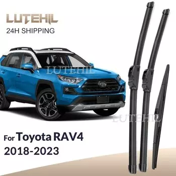 Для Toyota RAV4 XA50 2018-2023 2019 2020 2021 стеклоочиститель передние и задние щетки стеклоочистителя лобовое стекло щетки для окон 26 "+ 16" + 12"