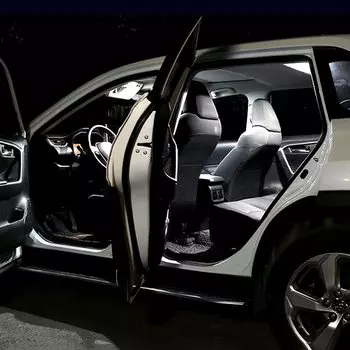 Для Toyota RAV4 XA50 2019 2020 2021 2022 2023 2024 6 шт. салон автомобиля, лампы для чтения, лампа багажника, солнцезащитный козырек, лампы для зеркала косметического столика