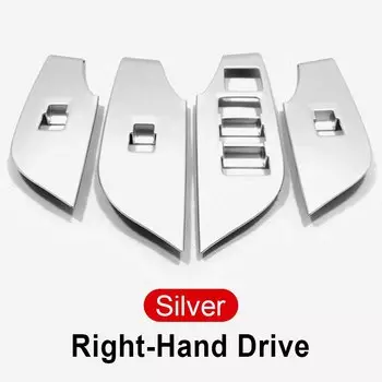 Для Toyota RAV4 XA50 2019 2020 2021 2022 2023 2024 RAV 4 Hybrid ABS карбоновое стекло двери автомобиля, кнопка подъема, рамка, крышка, наклейка