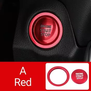 Для Toyota RAV4 XA50 2019-2021 2022 2023 2024, алюминиевый двигатель автомобиля, кнопка запуска и остановки одним щелчком мыши, кольцо, крышка, круглые накладки, наклейка