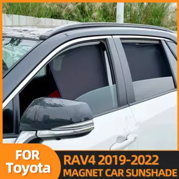 Для Toyota RAV4 XA50 2019-2023 автомобильный солнцезащитный козырек, магнитная рамка на лобовое стекло, занавеска на заднее боковое окно, солнцезащитные козырек