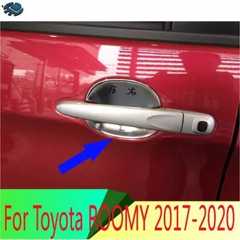 Для Toyota ROOMY 2016-2020 декоративные аксессуары ABS Хромированная дверная ручка Чаша крышка чашки полость отделка вставка Catch молдинг Гарнир