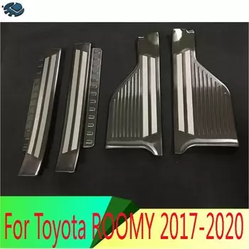 Для Toyota ROOMY 2016-2020 дверная панель из нержавеющей стали, накладка на порог, защитная накладка на ступеньку