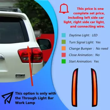 Для Toyota Sequoia Tundra 2007-2021 обновленный светодиодный динамический задний фонарь на столба, автомобильный фонарь в сборе, инструмент, автомобильные аксессуары