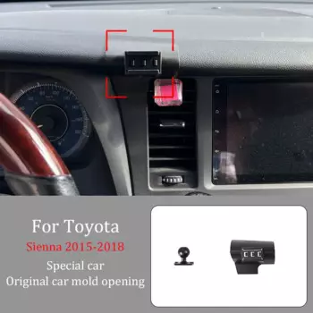 Для Toyota Sienna 2015-2018 автомобильный держатель телефона беспроводное зарядное устройство автоматический навигационный кронштейн