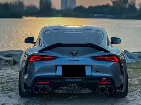 Для Toyota Supra GR A90 2019 2020 2021, спойлер багажника, V-образный стиль, высококачественный АБС-пластик, цветной спойлер «сделай сам», спойлер багажника, крыла