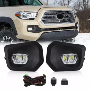 Для Toyota Tacoma SR SR5 2016 2017 2018 2019 2020 2021 2022 DRL Противотуманные фары белые дневные ходовые огни Автомобильные аксессуары 12 В