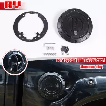 Для Toyota Tundra 2007-2021 автомобильная крышка топливного бака с замком ключа, наклейки из алюминиевого сплава, внешние аксессуары