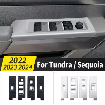 Для Toyota Tundra Sequoia 2022 2023 2024 Windows панель управления декоративная Защитная Наклейка аксессуары для интерьера тюнинг