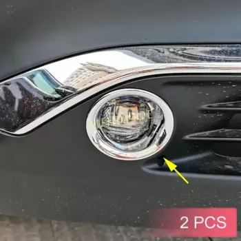 Для Toyota Venza Harrier 2021-2023 хромированный передний бампер автомобиля, противотуманные фары, кольцевые накладки