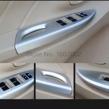 Для Toyota Vios Yaris Sedan 2013 2014 LHD хромированная Автомобильная Внутренняя дверь подлокотник Крышка Кнопка стеклоподъемник отделка декоративные аксессуары