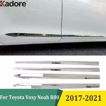 Для Toyota Voxy Noah R80 2017 2018 2019 2020 2021, хромированная крышка корпуса боковой двери, защитная накладка, внешние аксессуары