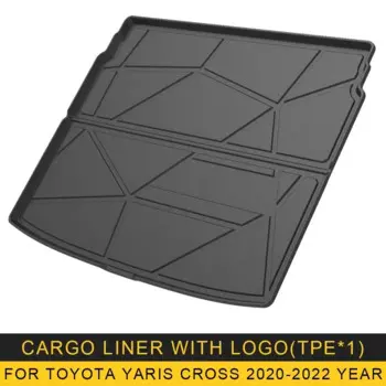 Для Toyota YARIS CROSS 2020-2023 багажник всепогодный TPE нескользящие коврики в багажник водонепроницаемый лоток для багажника ковер в багажник