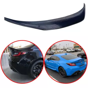 Для TOYOTA ZA86 GR86 Subaru BRZ 2022, новый дизайн, спойлер из АБС-пластика, заднее крыло, глянцевый черный или углеродное волокно, комплект кузова