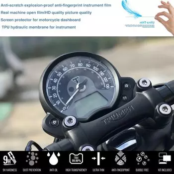 Для Triumph Bobber (черный)/Street Scrambler 2017-на мотоциклетной кластере, защитная пленка для экрана от царапин, защита приборной панели