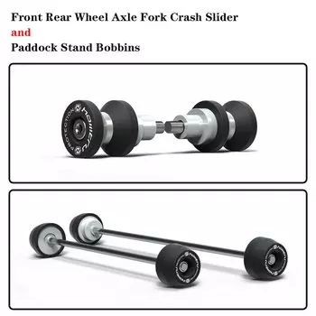 Для Triumph Street Triple 765 R S RS/675 R RX/Street Triple 660 S/ 2007-2024 Передняя и задняя ось вилки слайдера