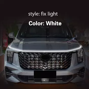 Для Trumpchi GS8 2017-2022 светодиодные 12 В DRL дневные ходовые огни противотуманные фары авто декоративные атмосферные лампы светодиодные фары на капоте автомобиля полосы