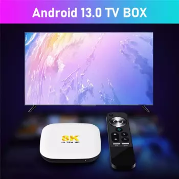 Для ТВ-приставки M2 2 ГБ + 16 ГБ Android 13 Смарт ТВ-приставка WIFI6 BT5.0 8K AV1 медиаплеер RK3528 ТВ-приставка
